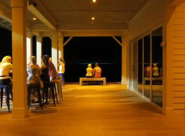 Romantic view of the Skyway Bridge.
