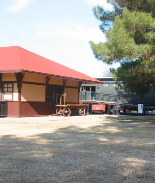 The old train wagon. Go inside and see for yourself!