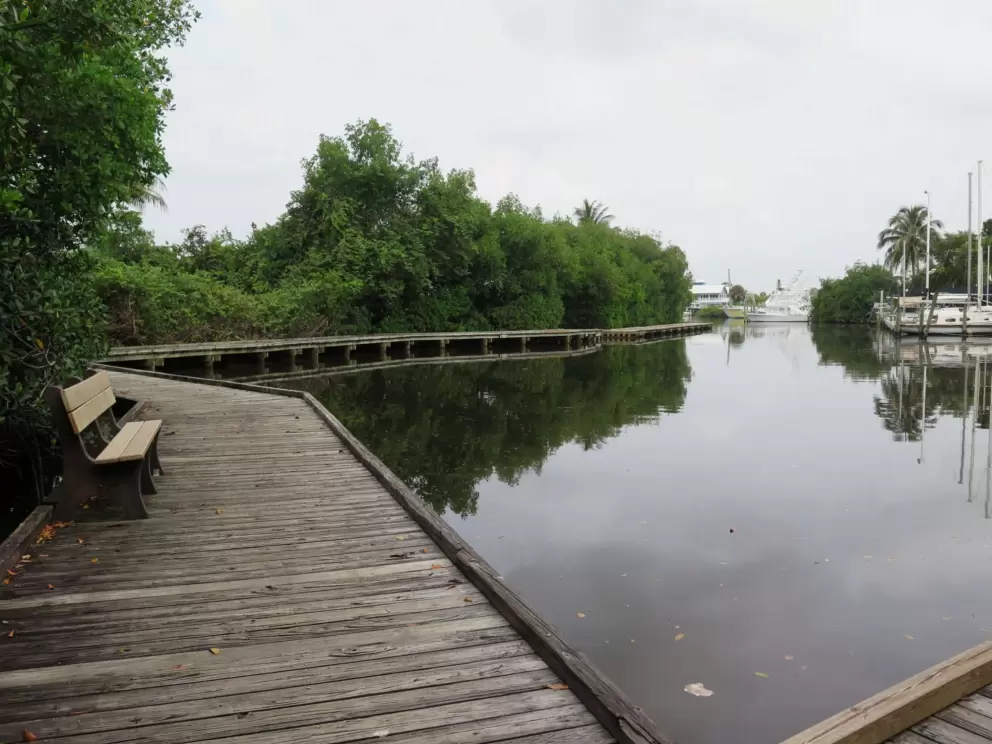 Boardwalk behind Port Salerno Civic Center.