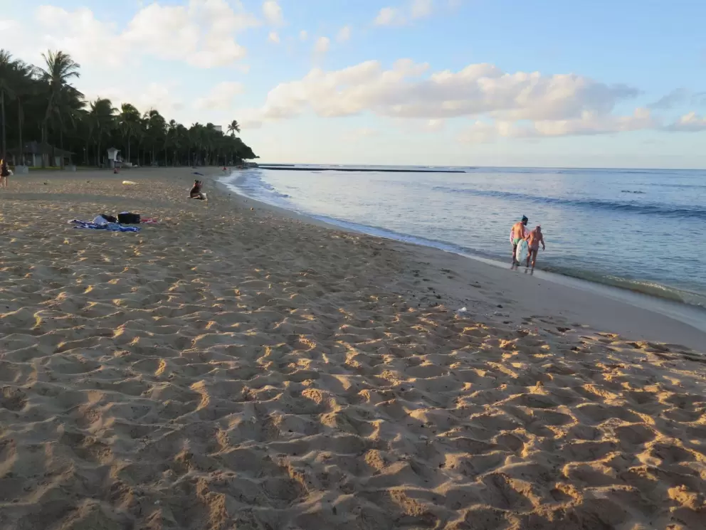 Soft sand in the early morning.