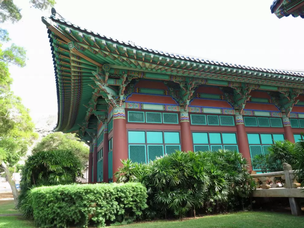 The Center for Korean Studies has a glorious building. It is modeled after Kyongbok, or Gyeongbokgung, Palace in Seoul.