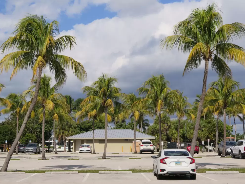 Even the parking lot is beautiful!