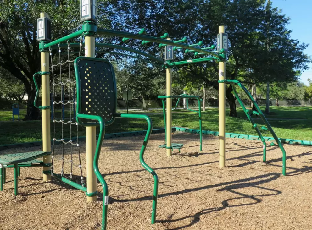Fun workout station.
