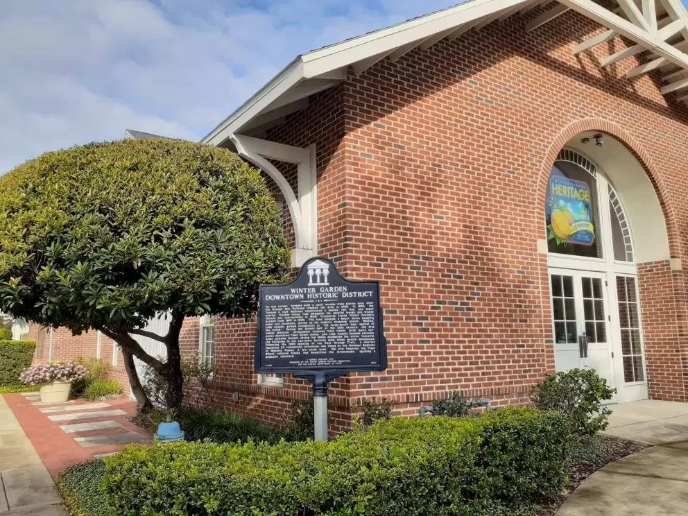 Winter Garden Heritage Museum. The Orange Belt Railroad reached this area and a train station was built. 