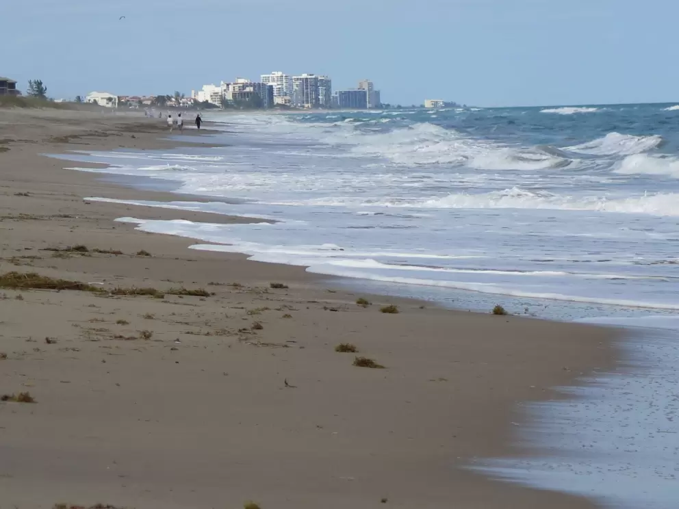 You can see the highrises of Fort Pierce in the distance. 