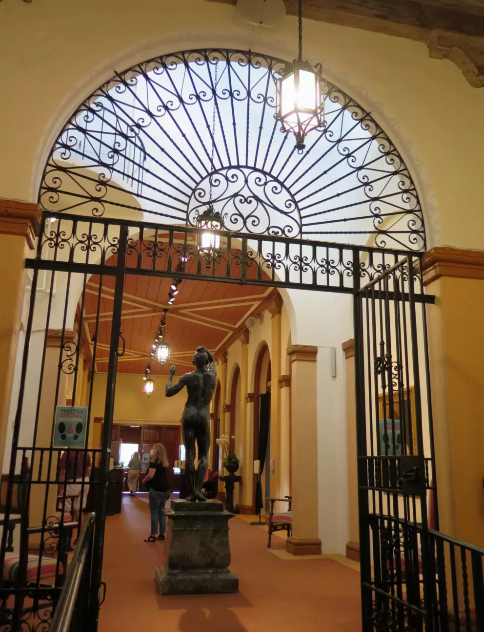 Inside the Esther B. O'Keeffe Building. It is a little rundown but still pretty.