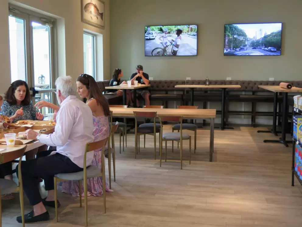 Modern interior of The Marketplace Boutique Gourmet. 