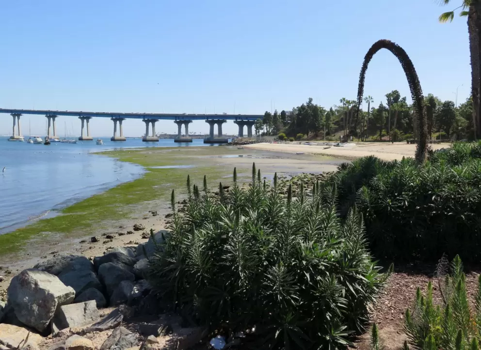 Views of the coast from the park.
