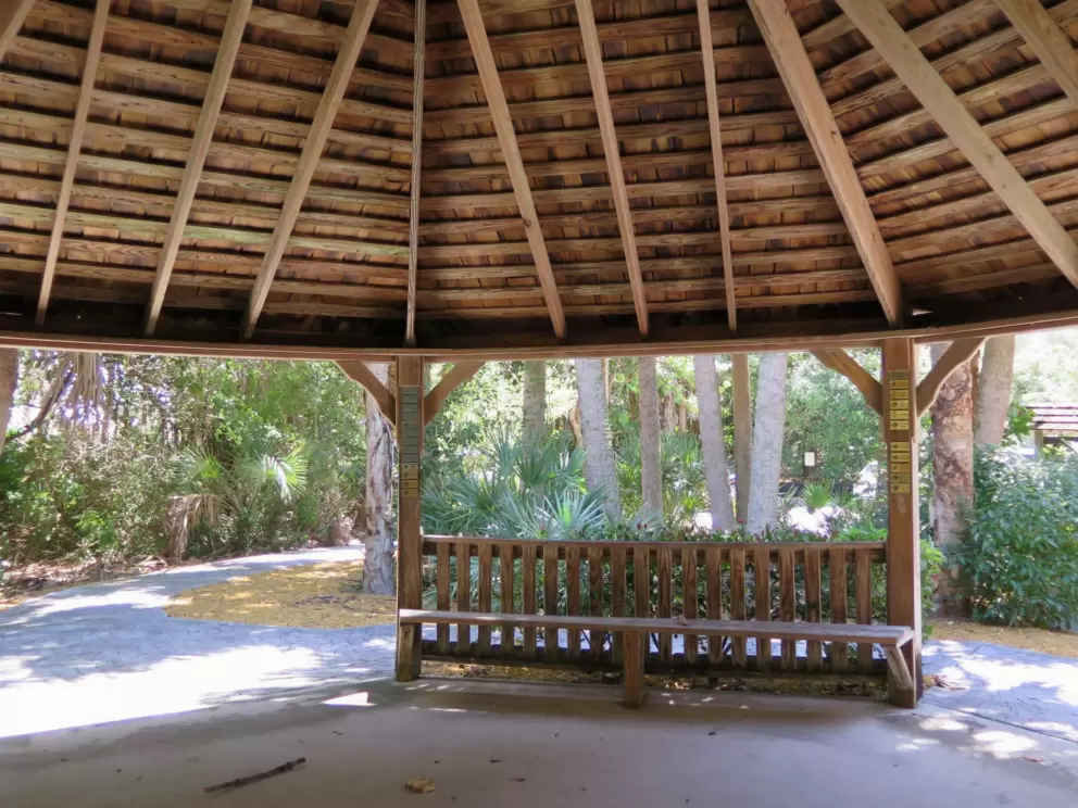 The huge pavilion. 