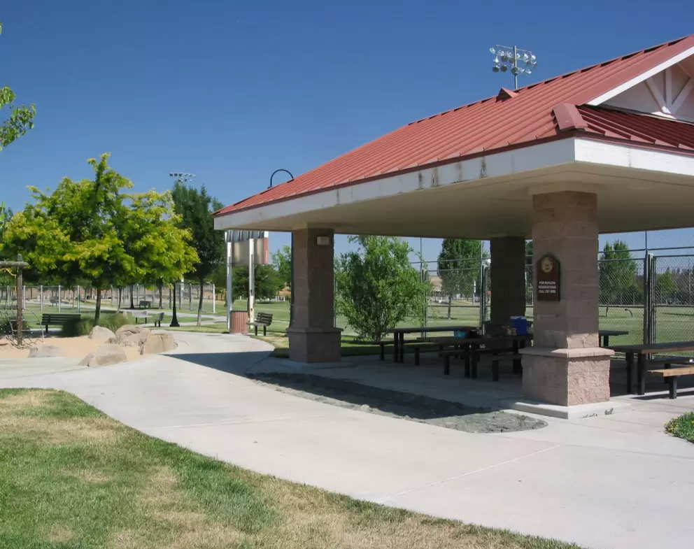 The gazebo, a great place to picnic.