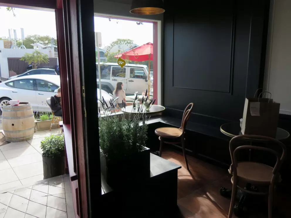 I love the interior of Cafe Madeleine.