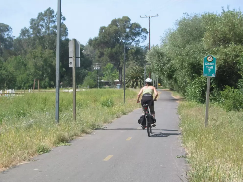 Here the path is called Obern Trail, near Modoc Rd.