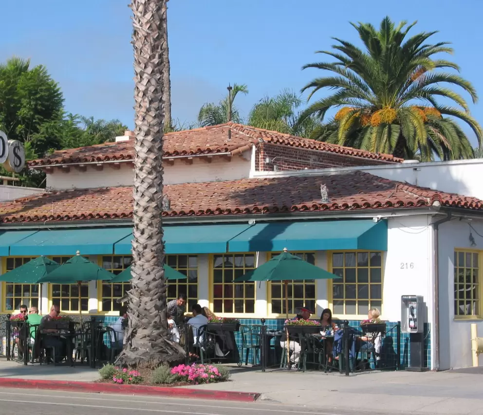 Chad's Cafe, with its fantastic family-friendly patio looking out on West Beach.
