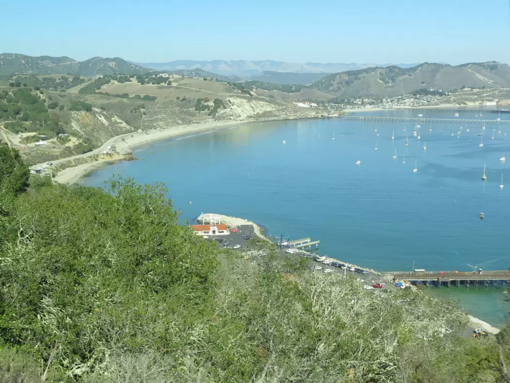 View on the bus ride, high high above Avila Beach!