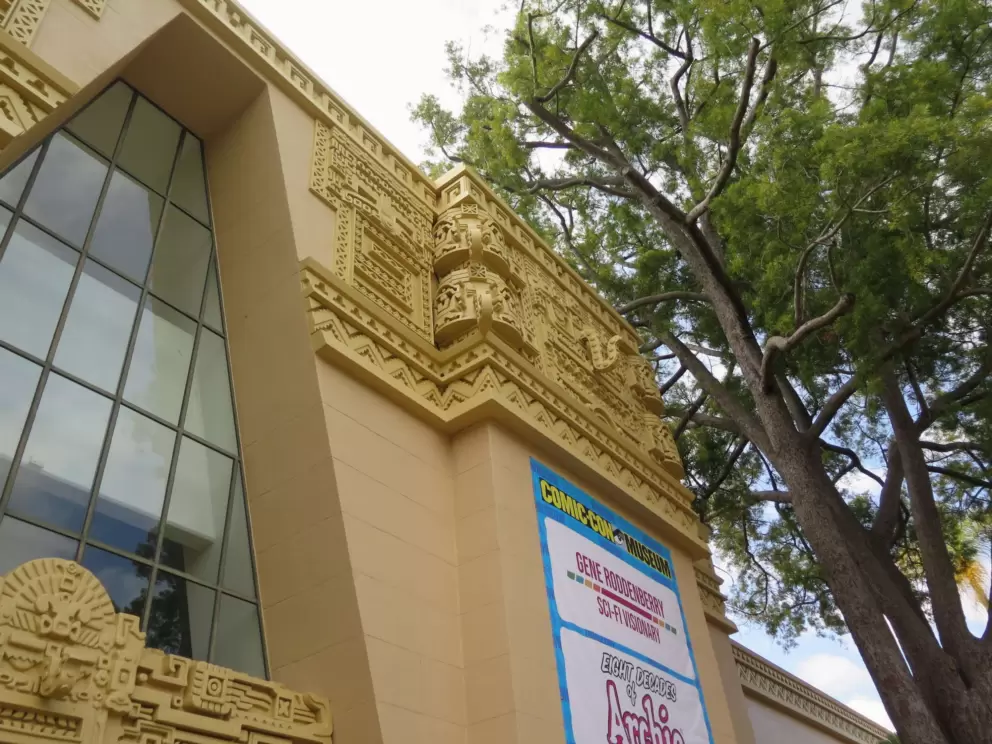 Beautiful architecture of the Comic-Con Museum. 