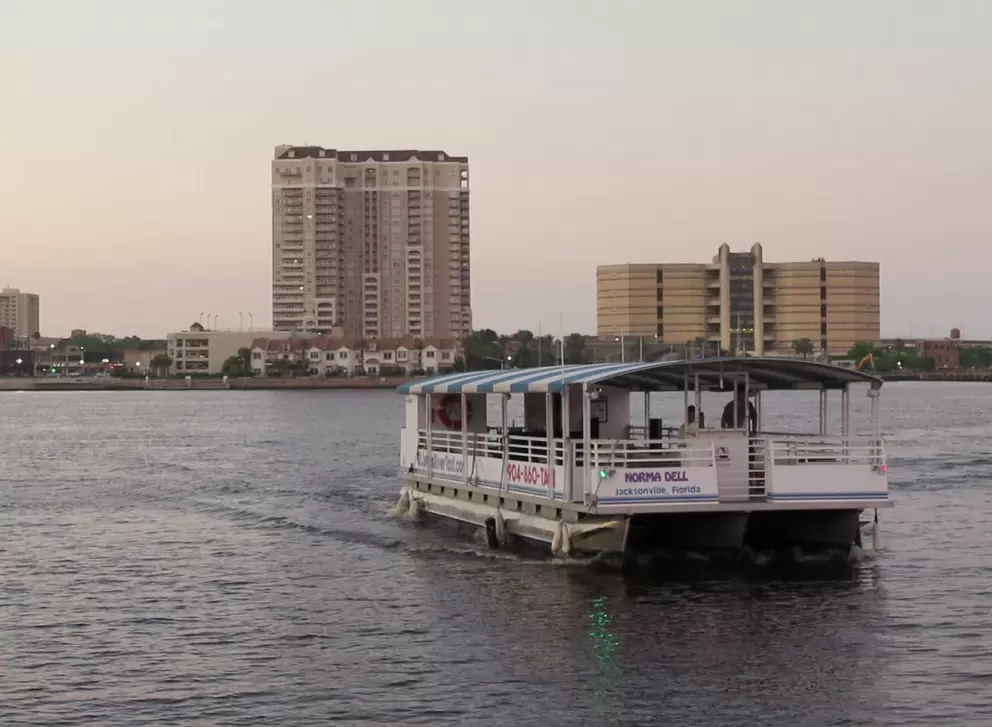 The river taxi.