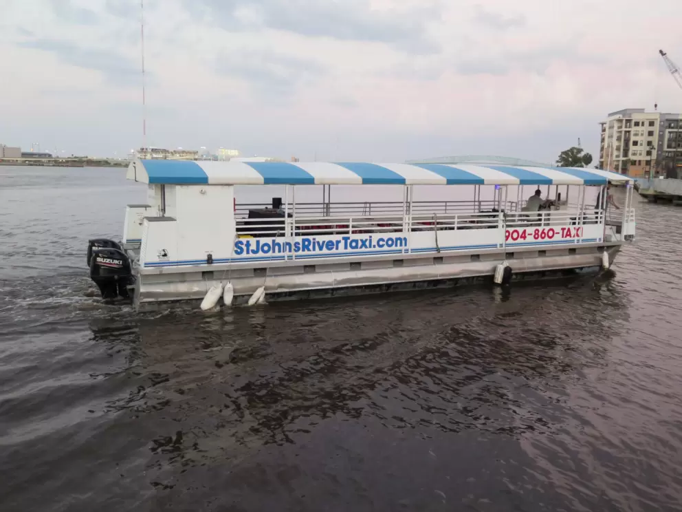 St. Johns River Taxi can take you to the various downtown docks, or on a tour.