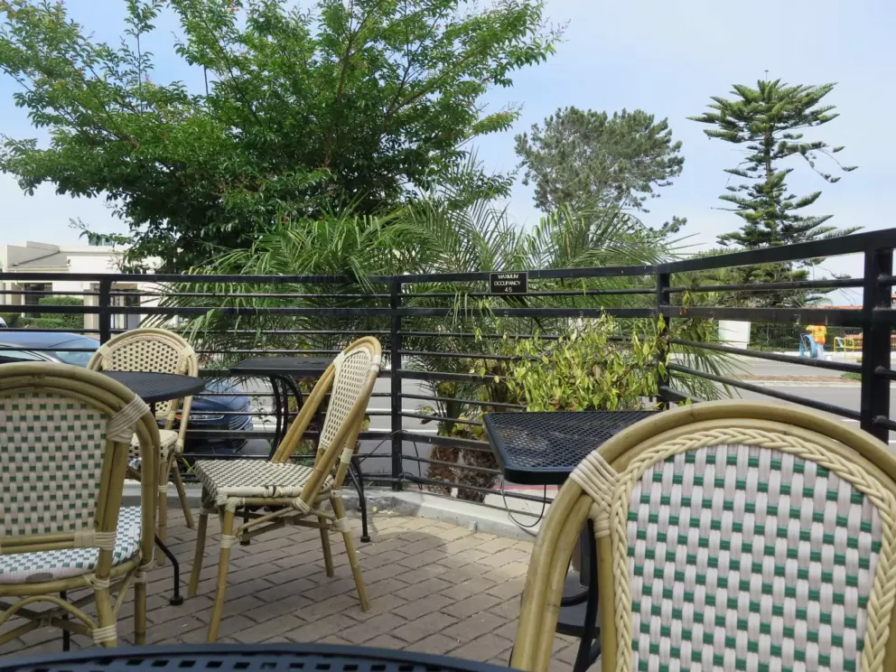 Lovely views from Darshan French Bakery.