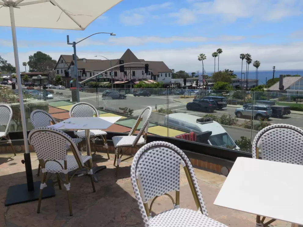 Seating at Pacifica Seafood.