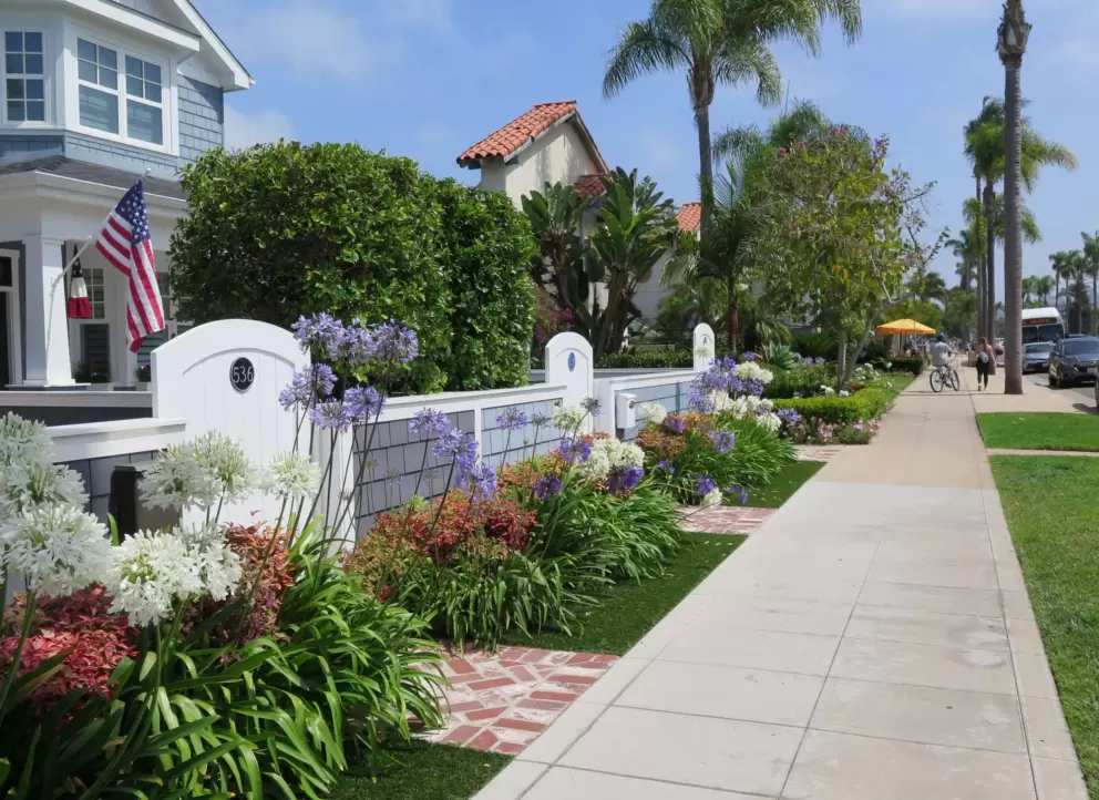 Sunny day on Orange Ave. 