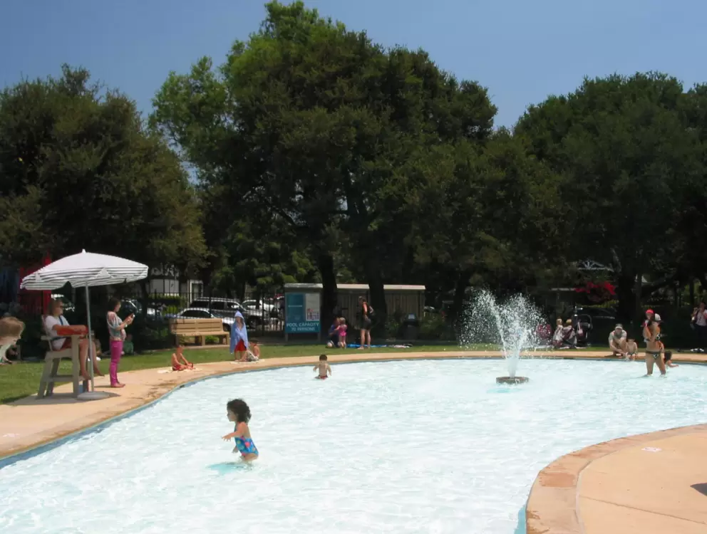 Splash pool at Oak Park.