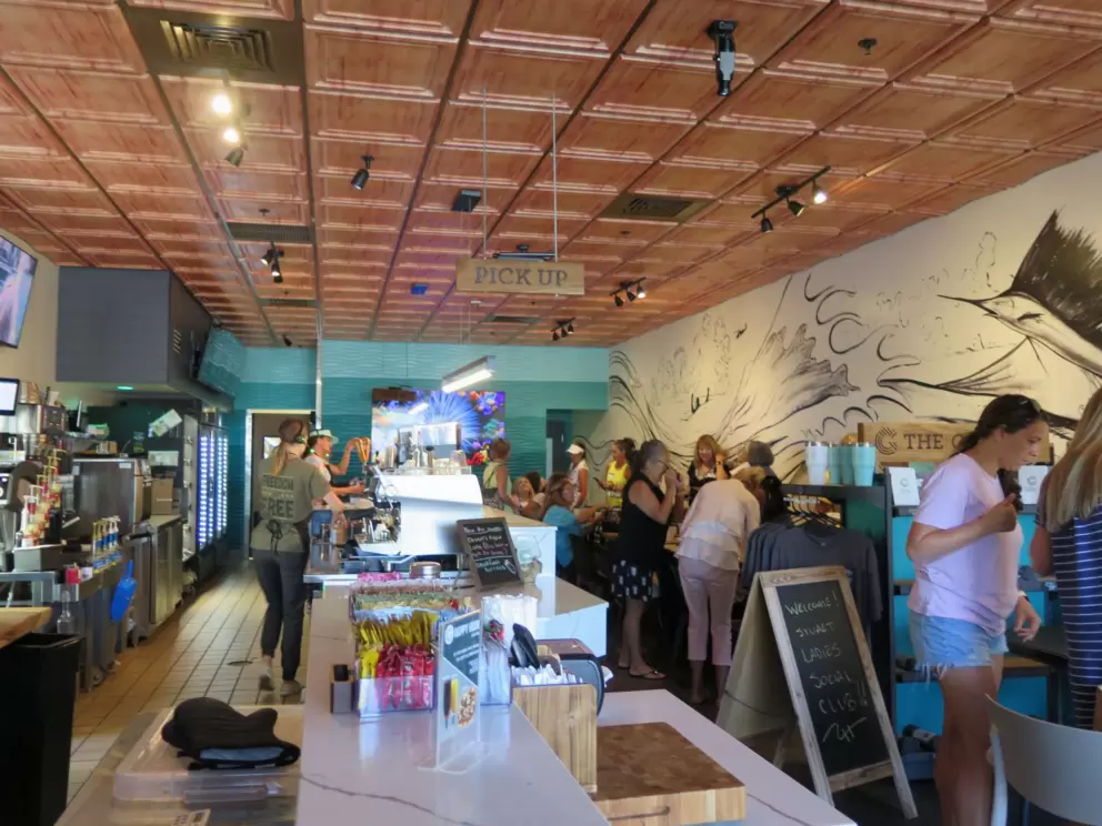 The Googan Coffee Shop, a five minute drive south.