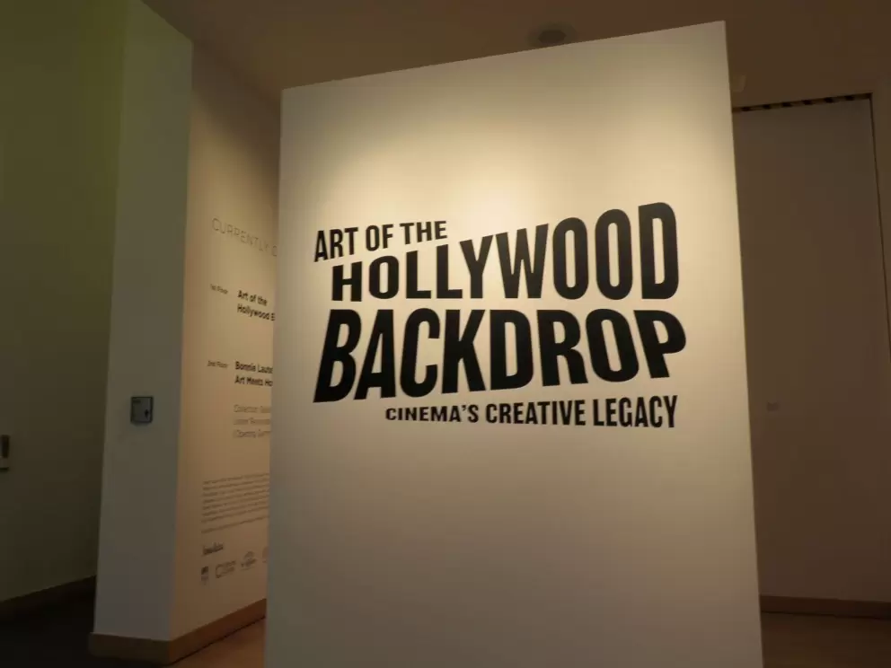 An awesome temporary exhibit they had, Art of the Hollywood Backdrop.