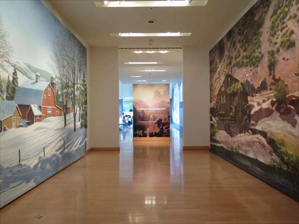 Hallway in the museum.
