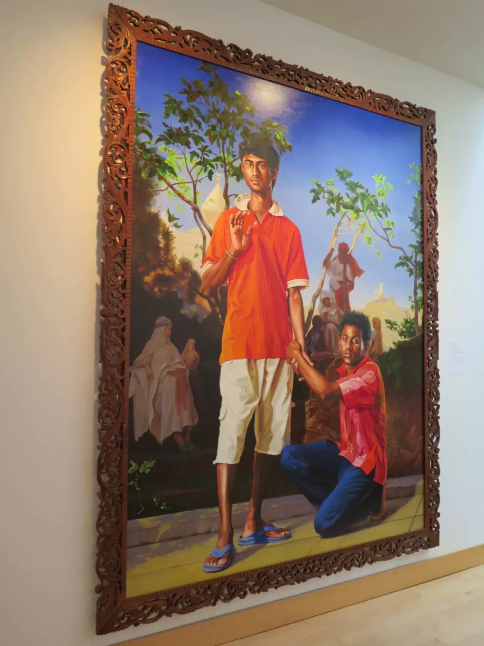 Portrait by Kehinde Wiley, who painted Obama's portrait!