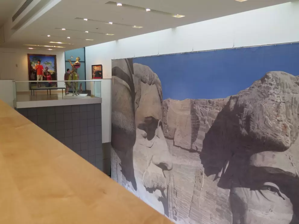 Amazing Hollywood backdrops exhibit at Boca Raton Museum of Art, inside the mall. 