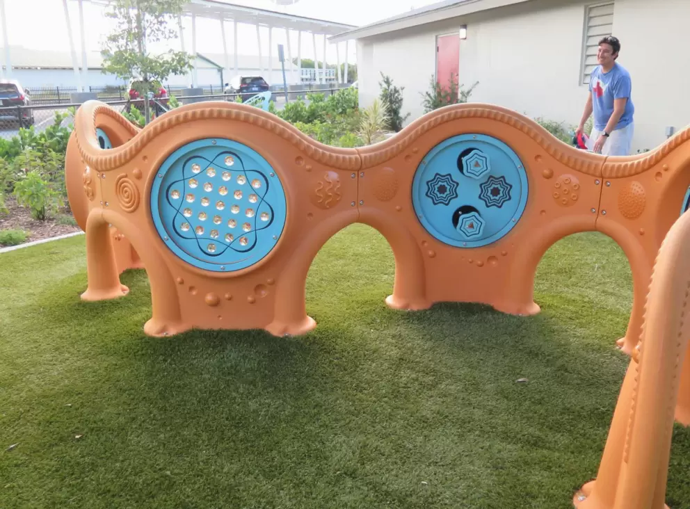 Sensory play area.