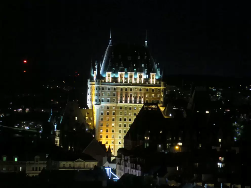 Chateau Frontenac, as seen from Hilton Quebec. 