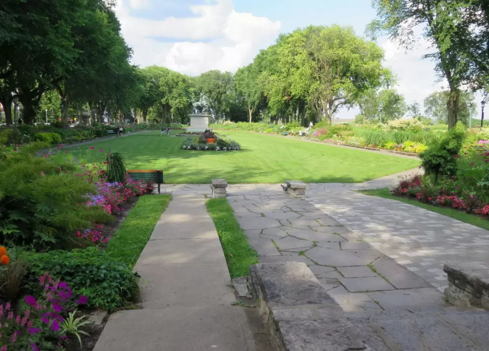 The far end of Joan of Arc Garden.