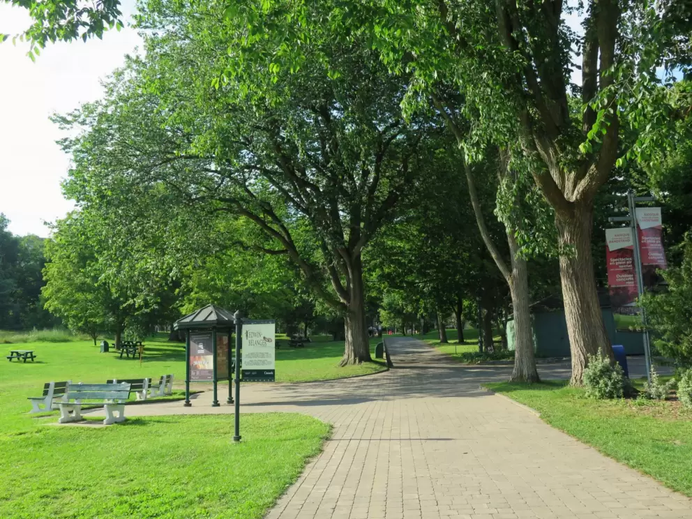 Lawn by Edwin Belanger Bandstand.