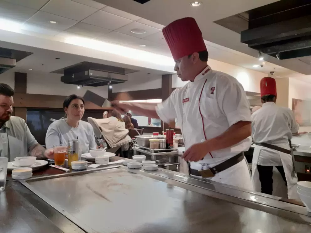 Benihana is a fun place to eat, where they cook in front of you!
