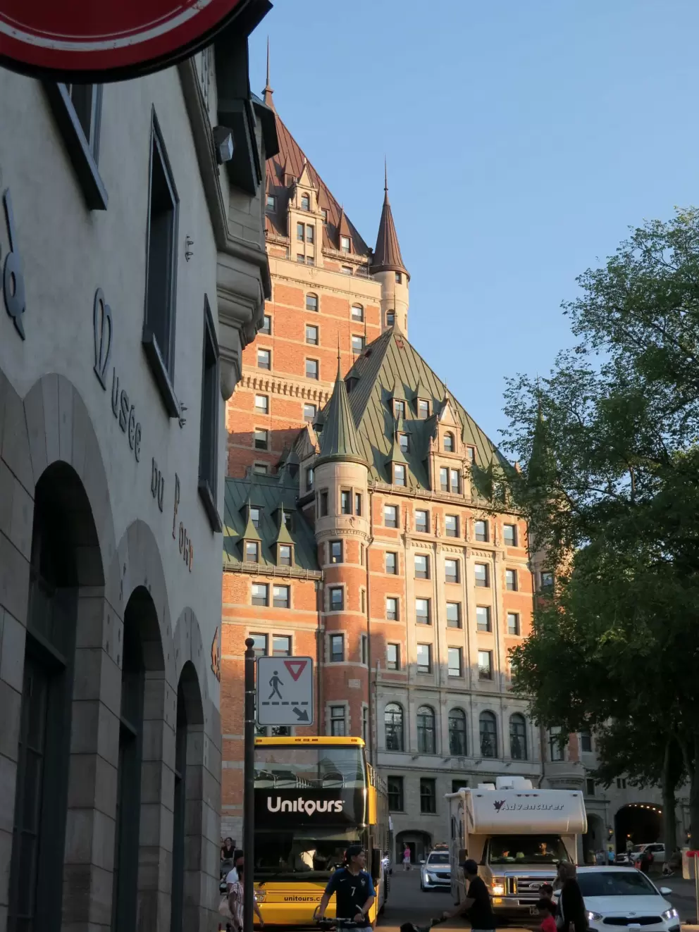 Views of Musee du Fort and Chateau Frontenac. 