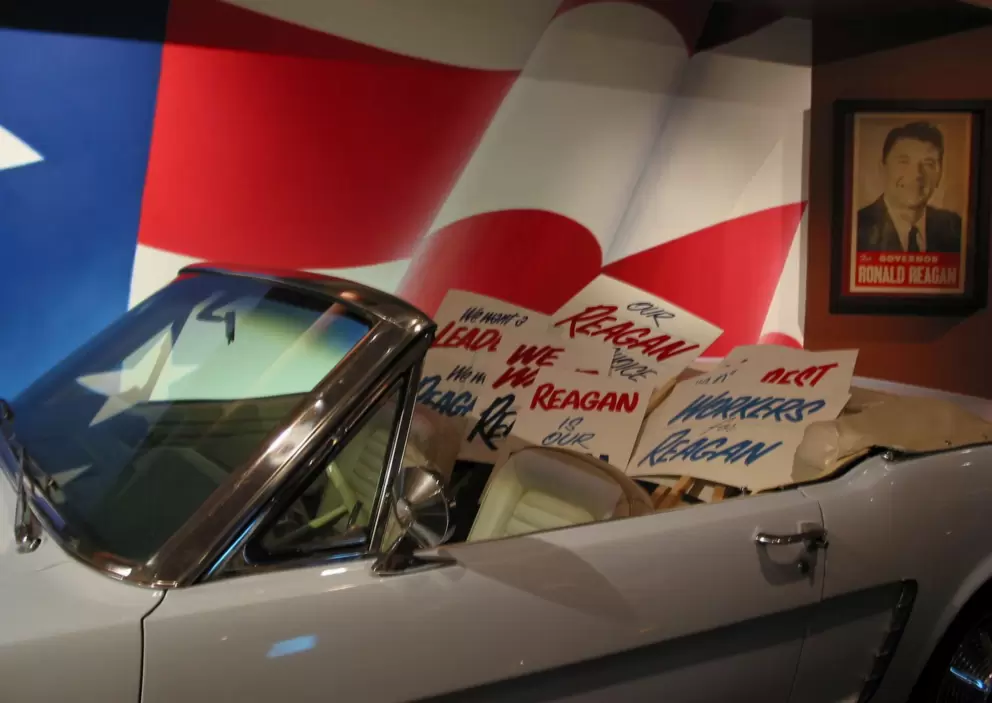 One of the cars used during Reagan's campaign.