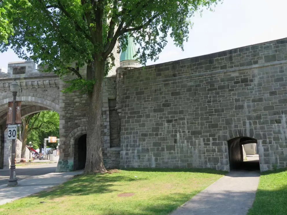 Walkway under St. Louis Gate.