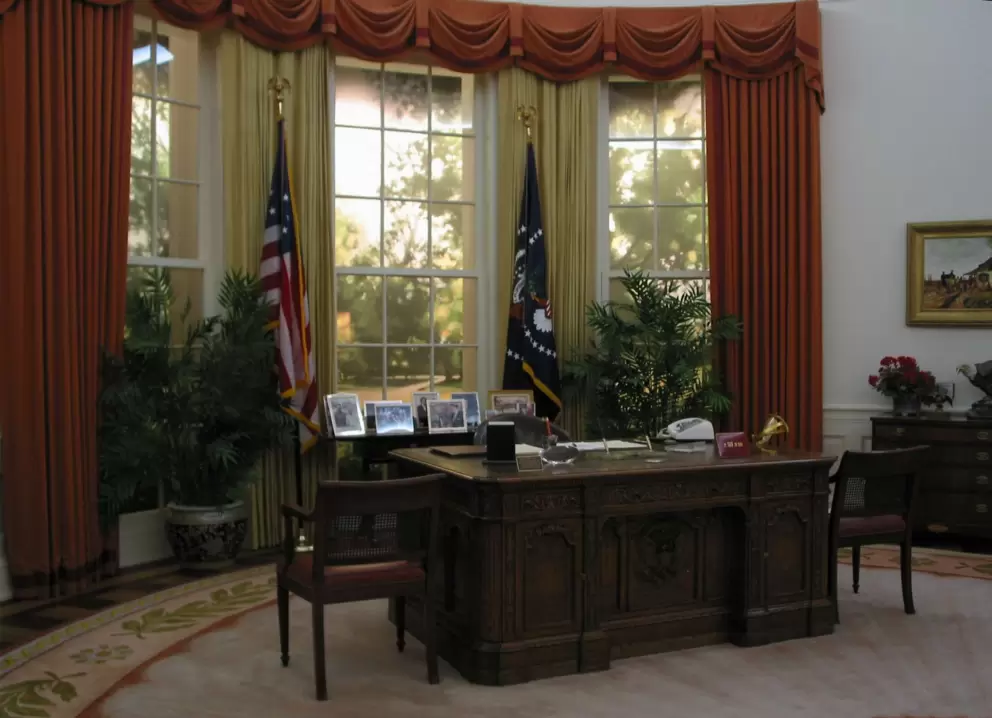 Reagan's oval office- a replica.