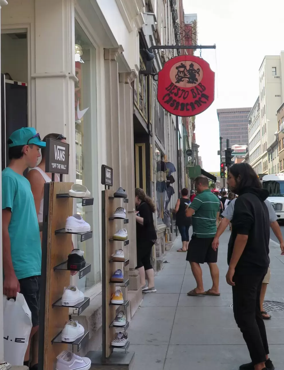 Shoe store.