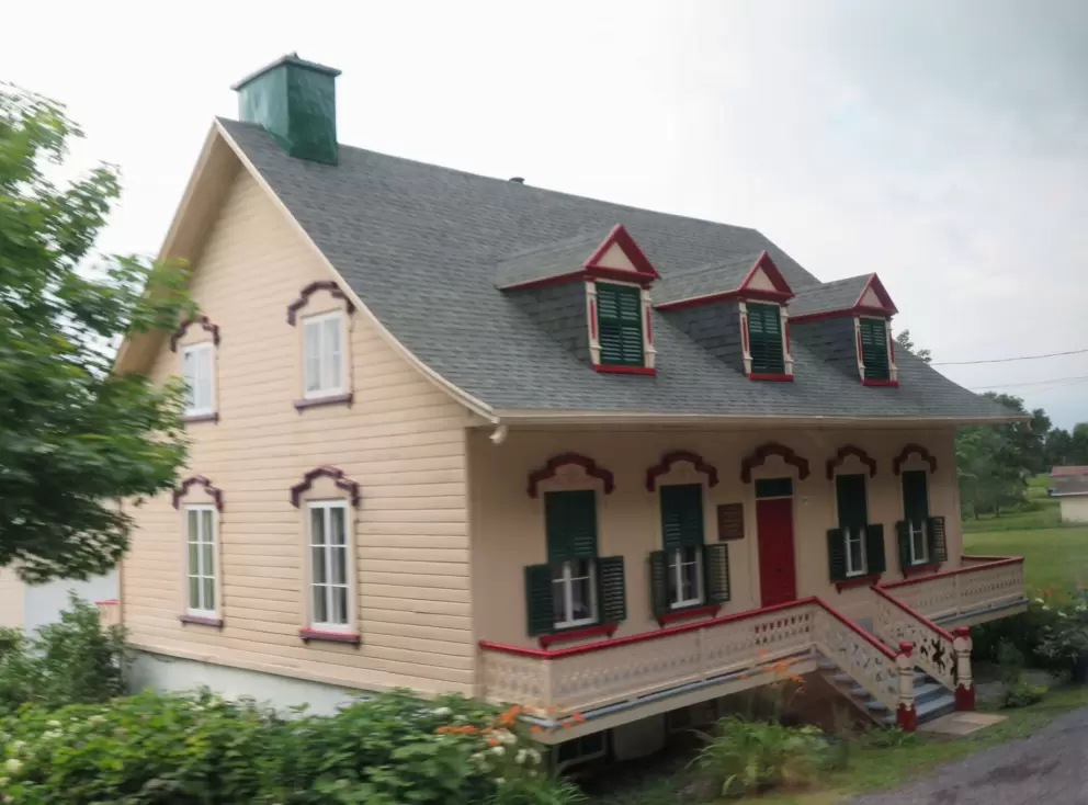Historic house you drive past on Cote Sainte-Anne. 