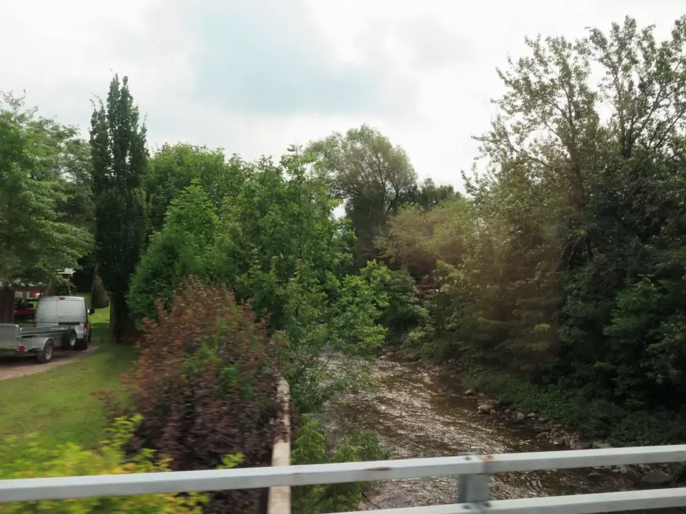 River crossing on the route.