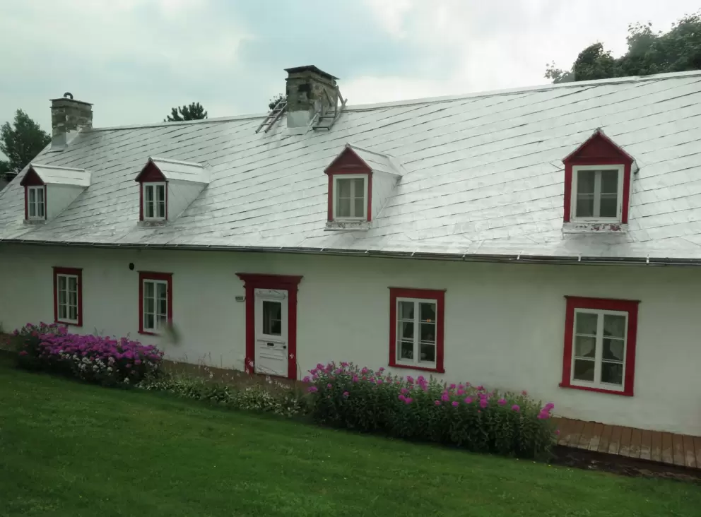 French countryside architecture you see on the drive. 