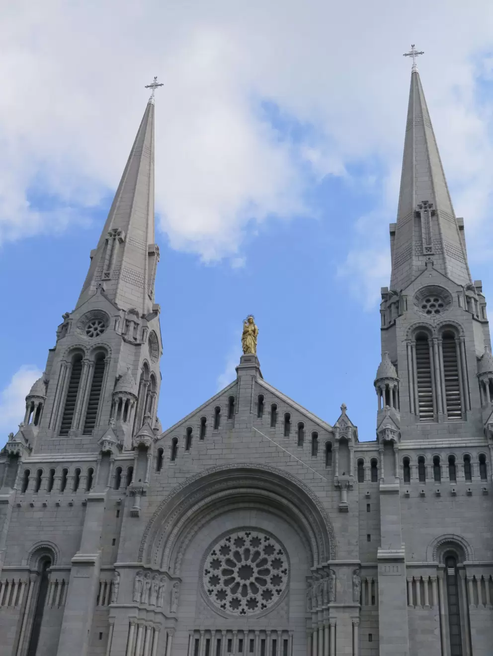 The steeples.