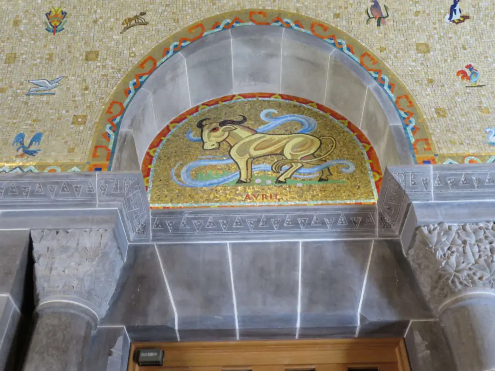 Goat mosaic.