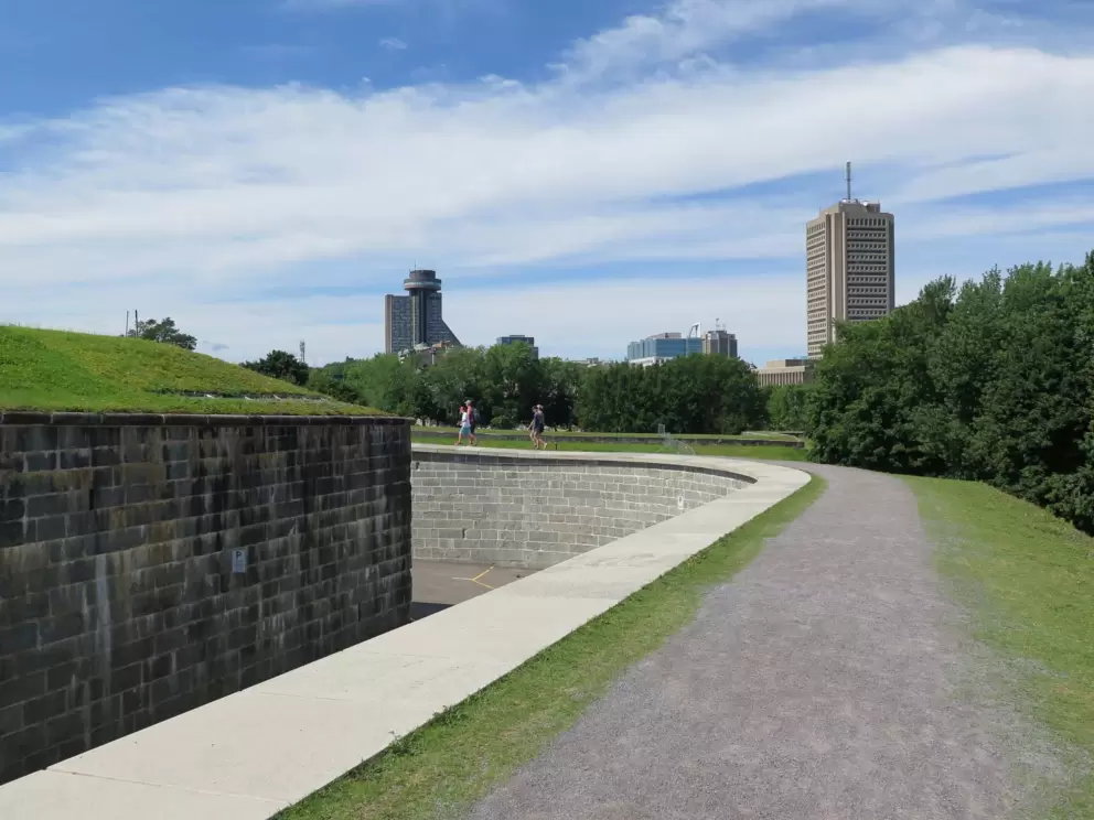 The path at the top of the hill leads to the citadel.