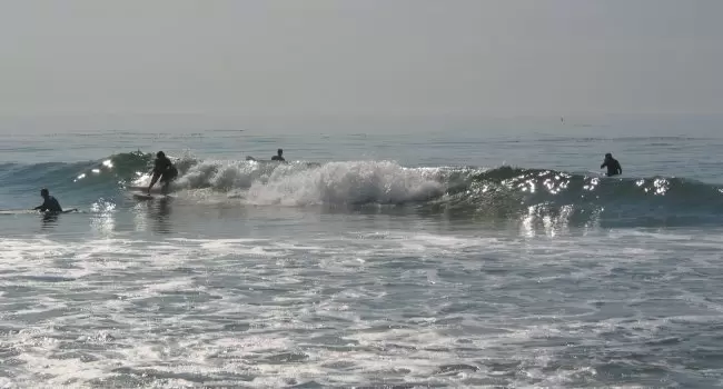 Nice wave at Campus Point. 