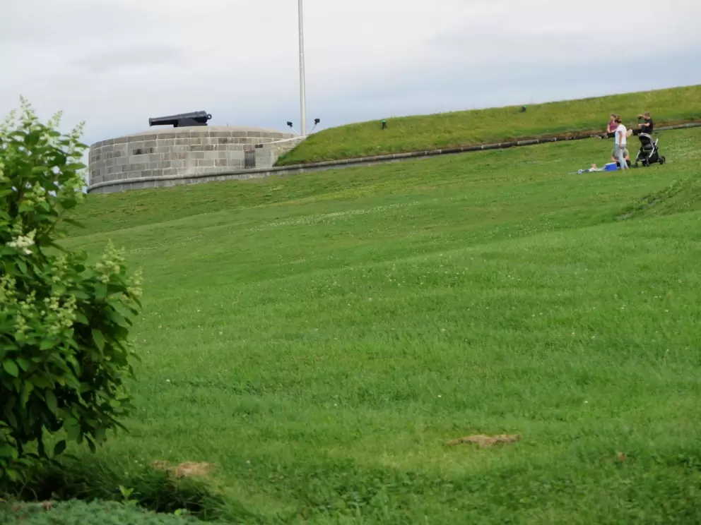 Cannon atop the hill. 