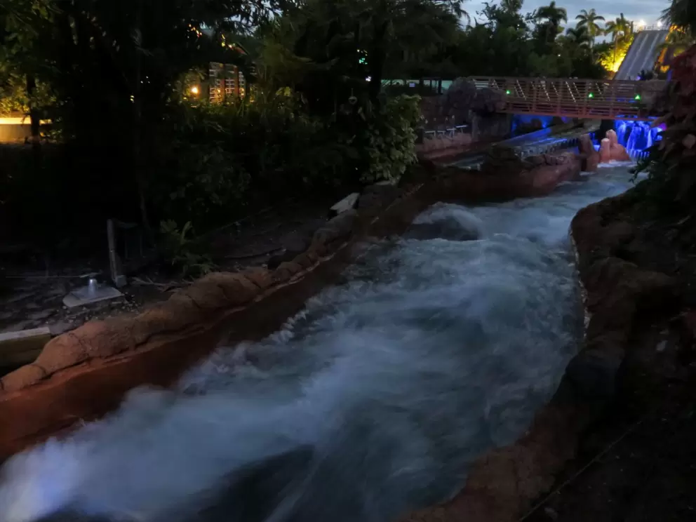 Wild water at Infinity Falls. 
