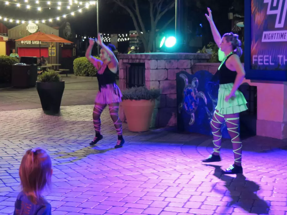 It's fun to watch the dancers. 